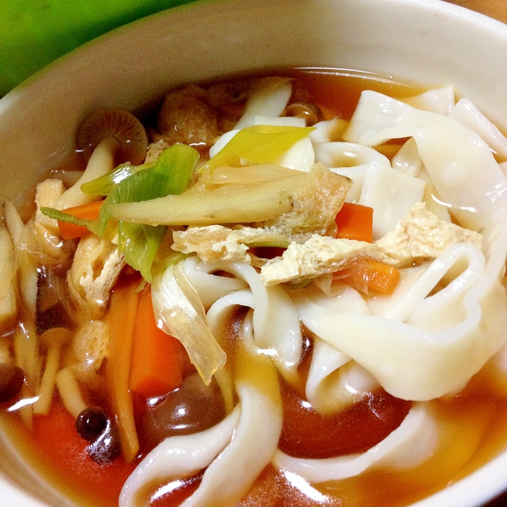 甲州名物おざら!ほうとうを煮込まず簡単に食べよう